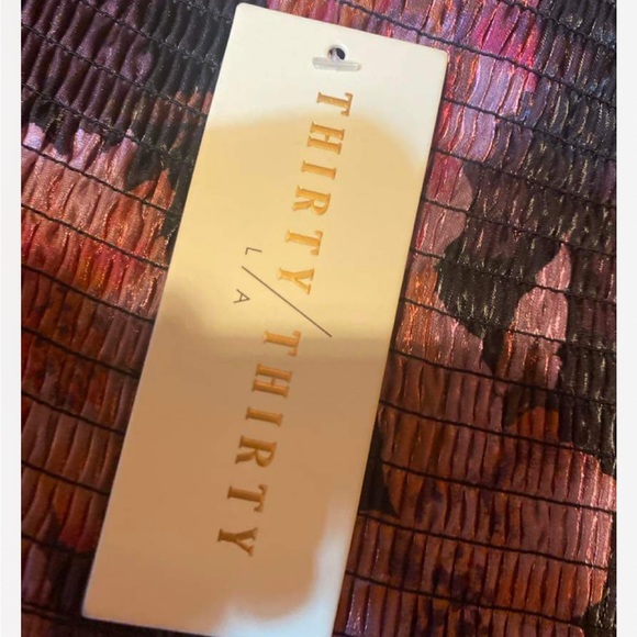 NWT Thirty Floral Cropped Tunic Top Size Small - Picture 3 of 4